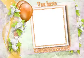 Inskriptionen på ramen: Grattis!