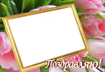 Inskriptionen på ramen: Grattis! Inskriptionen på ramen: Grattis!