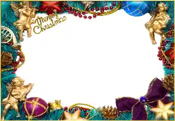 Inskriptionen på ramen: God Jul!