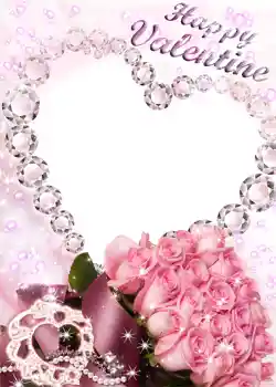 Inskriptionen på ramen: Glad Alla hjärtans dag!