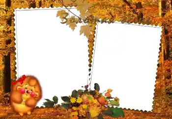 Inskriptionen på ramen: Золотая осень