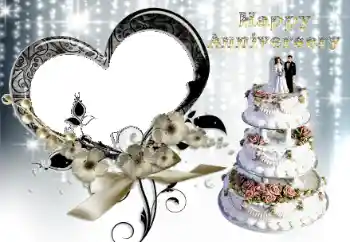 Inskriptionen på ramen: Happy anniversary! Inskriptionen på ramen: Happy anniversary!