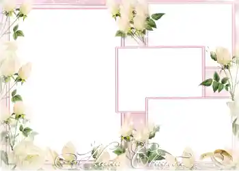 Inskriptionen på ramen: Vårt bröllop Inskriptionen på ramen: Vårt bröllop