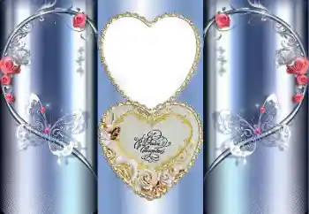 Inskriptionen på ramen: Vårt bröllop