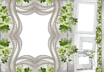 Inskriptionen på ramen: Vårt bröllop